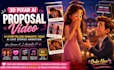 create 3d pixar ai proposal video 3d romantic storytelling 3d ai proposal video