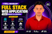 do website development as full stack web developer html css react php laravel