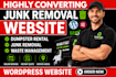 design a junk removal dumpster rental waste management website