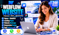 develop a webflow website from figma or redesign your webflow site