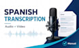 transcribe spanish audio or video
