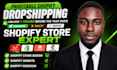 build shopify store, shopify website design, dropshipping ecommerce store