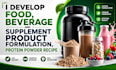 develop food, beverage and supplement product formulation, protein powder recipe