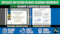 create ielts certificate and make document, replicate document
