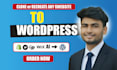 clone, recreate or convert any website to wordpress using elementor