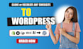 clone, recreate or convert any website to wordpress using elementor