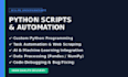 write python scripts, automation, and basic ai codes