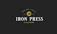 design creative dry cleaners logo with west texas theme