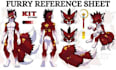 create furry reference sheet anthro character nsfw furry reference commision art