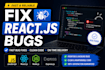fix react js bugs and frontend issues