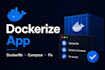 dockerize your application and fix docker compose issues