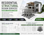 design residential structures with structural drawings and calculations