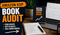 audit and optimize your amazon KDP book listing for more sales