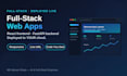build a custom full stack web app with react, fastapi and postgresql