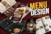 design awesome restaurant menu, food menu