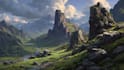 hand paint environment art