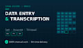 do accurate data entry, transcription and copy paste tasks