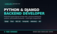 build a scalable django flask web application and backend