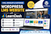 develop and customize wordpress lms website with learndash