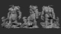 do stylized 3d character 3d miniature 3d game character for game and printing