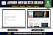design author newsletter and email header