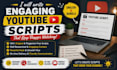write engaging youtube scripts in english and bangla