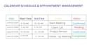 professional manage your calendar