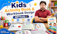 design kids activity book, educational workbook and worksheets for KDP