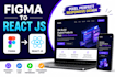 convert figma to react js responsive website using tailwind CSS