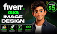 design a professional fiverr gig image or gig thumbnail