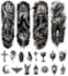 create a high detailed tattoo stencil with your own ideas