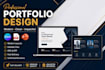 design a modern professional portfolio