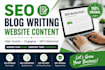 write SEO blog posts that rank on google