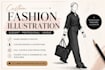 create custom fashion illustrations for designers