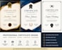 design an elegant appreciation and award certificate