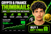 design high CTR crypto and finance youtube thumbnails free