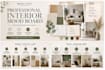 create a beautiful interior design mood board in canva