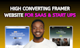 design framer website that converts for saas and start up