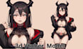 design custom 2d vtuber model live2d anime 2d vtuber rigging streaming 3d vtuber