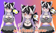 create custom female 3d vtuber model with 3d rigging vrm avatar, vrchat 3d vroid