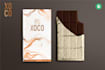 design chocolate bar packaging, wrapper and box
