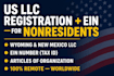 do US llc registration formation business registration with ein for nonresident