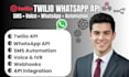 setup twilio API whatsapp API SMS automation IVR n8n integration