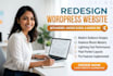 redesign wordpress website with kadence, kadence blocks, kadence pro plugins