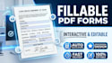 design fillable PDF form, create interactive, fillable and editable PDF form