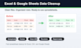 clean and automate your excel or google sheets data