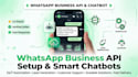 do whatsapp business API setup, whatsapp chatbots