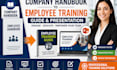 convert company handbook into employee training guide, presentation