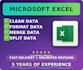 clean, organize, merge and format excel and CSV data