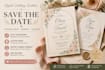create digital wedding invitation card save the date with custom venue
